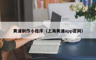金湖黄浦制作小程序（上海黄浦app官网）
